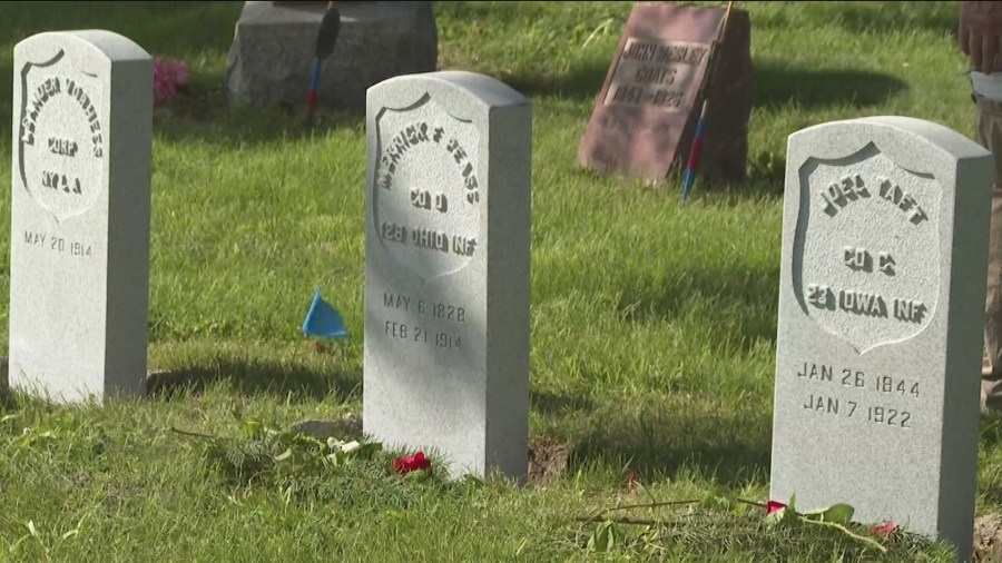 15 veterans receive marked graves, ceremonies a century after their service