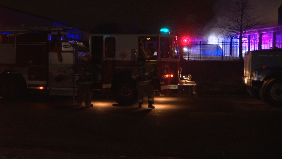 Early morning storage facility fire in north Des Moines