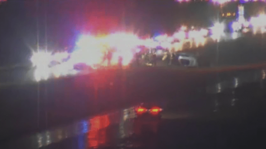 Woman injured in Highway 5 rollover crash Monday morning