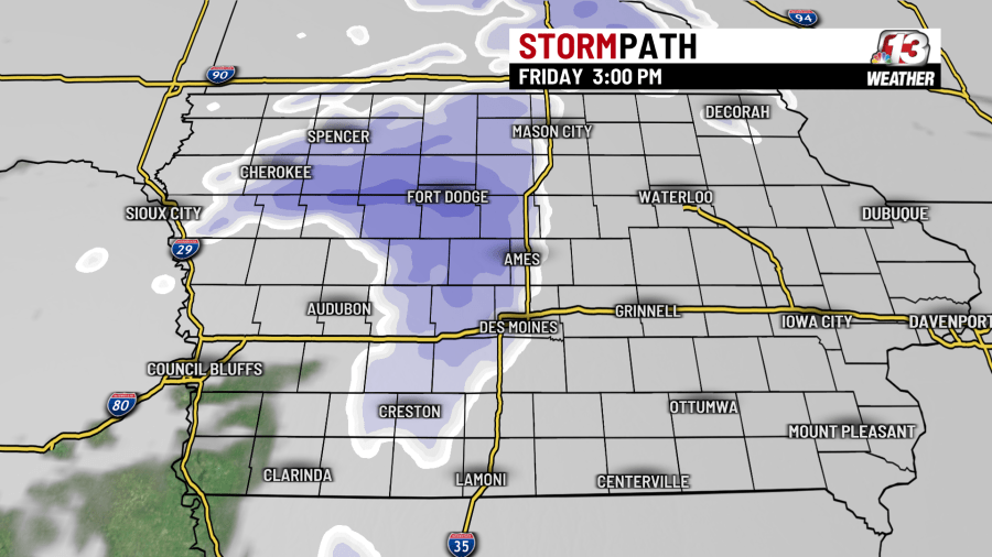 Iowa to see 3 more rounds of snow this week into next