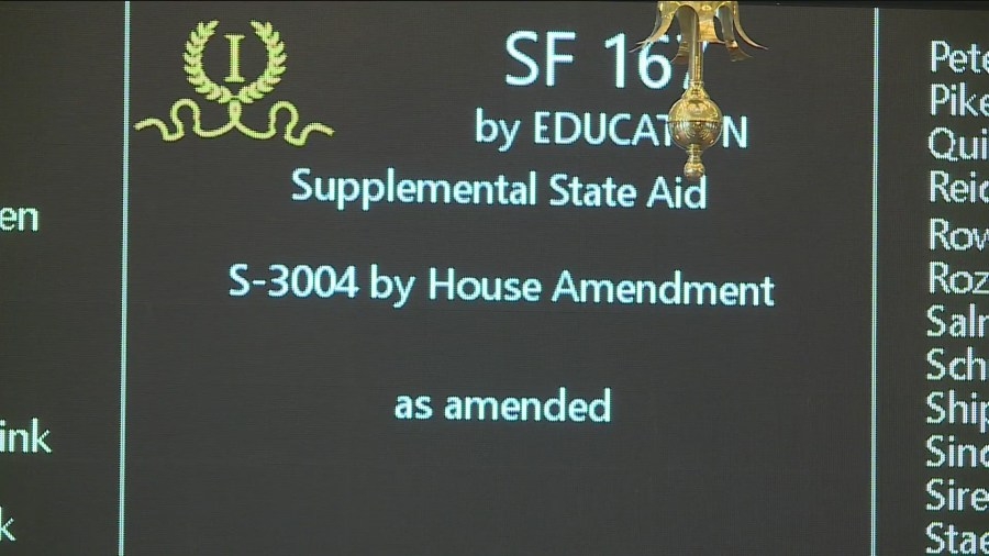 Iowa Senate approves 2% increase in school funding, other funding provisions