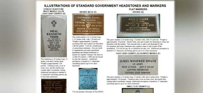 U.S. Dept. of Veterans' Affairs launches new initiative making headstones free for all veterans