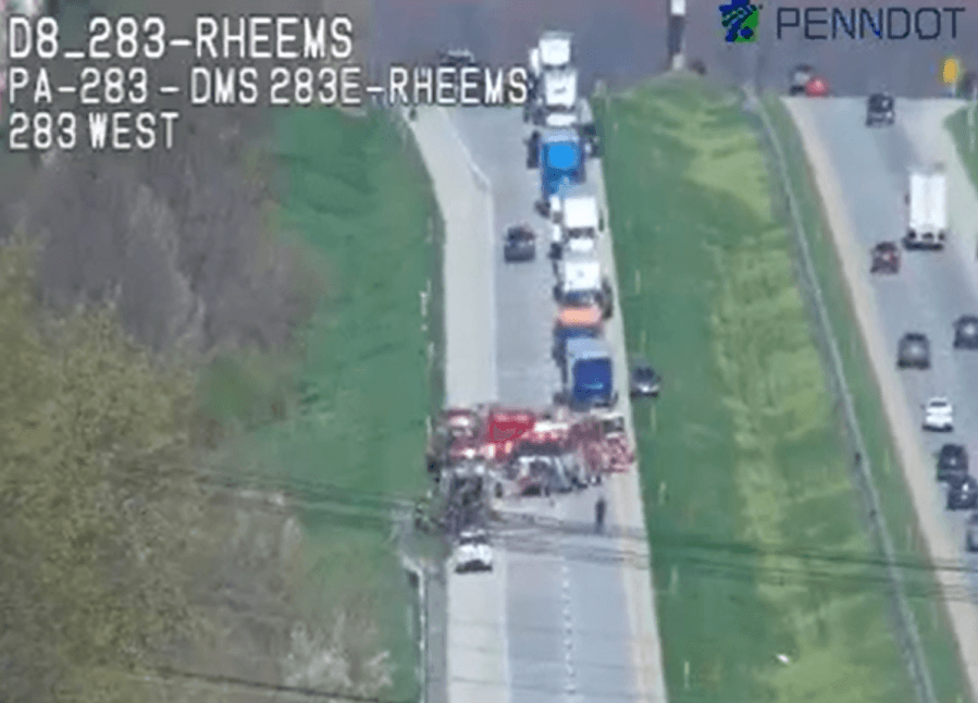 Highway reopens after FedEx truck catches fire