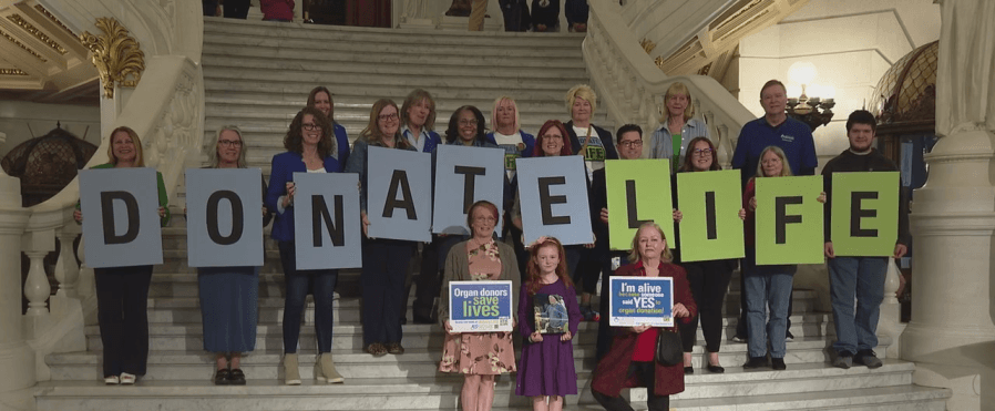 Donate Life month recognized at Pennsylvania State Capitol