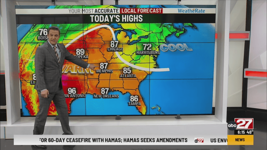 Sunny and dry stretch of weather to start the week