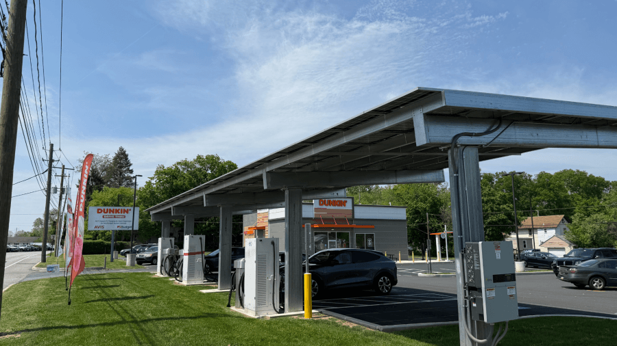 Large EV charging station debuts in Dauphin County