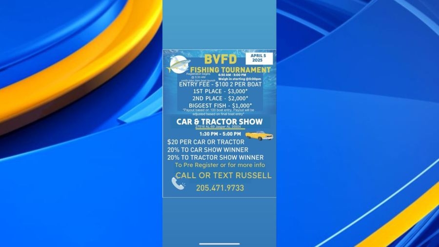 Fishing tournament, car show being held to benefit Barney Volunteer Fire Department