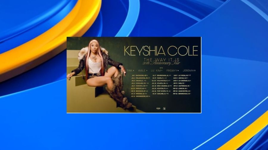 Keyshia Cole performing at Legacy Arena in July
