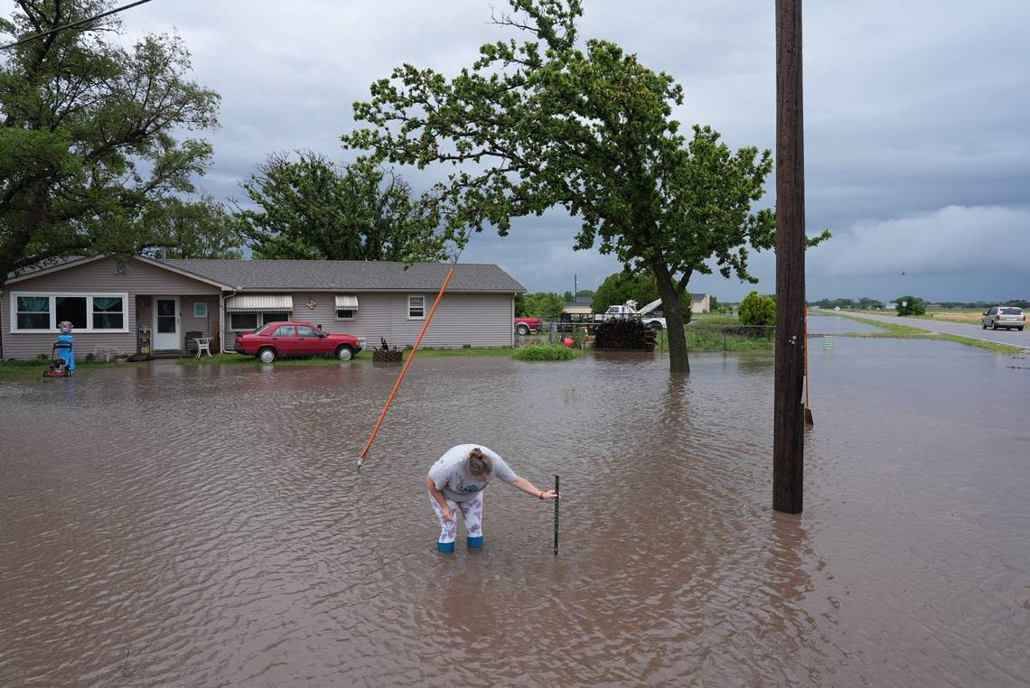 Wichita metro area under flood warning. Here's how much rain has fallen, forecast