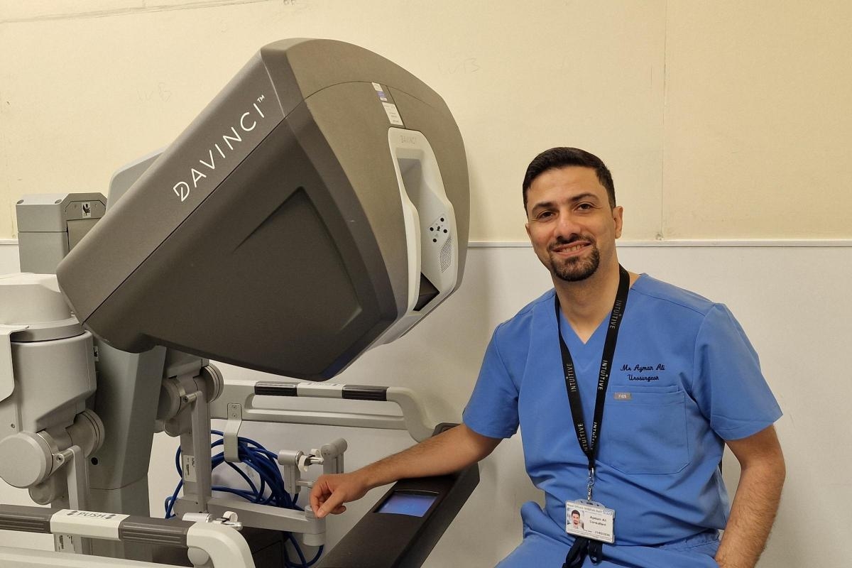Wiltshire man goes home the same day after major robotic cancer surgery