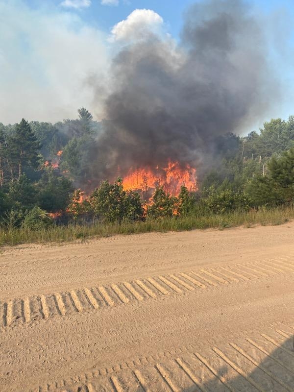 Wildfire in Green Lake County burns 720 acres