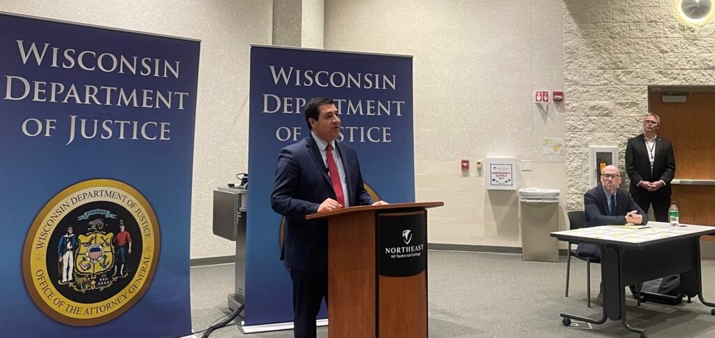 AG Kaul speaks about lawsuits, victim services at town hall