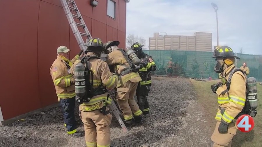 Getzville Fire Company trains firefighters how to rescue one of their own