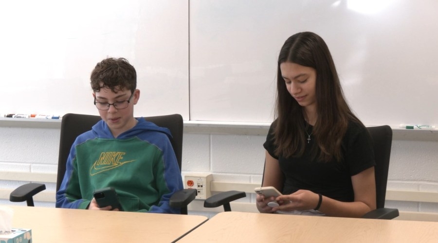 Two M-E 8th graders create award winning app