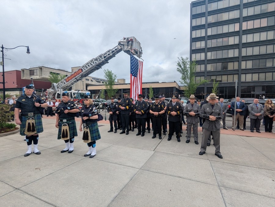 Police week kicks-off with Binghamton flag raising