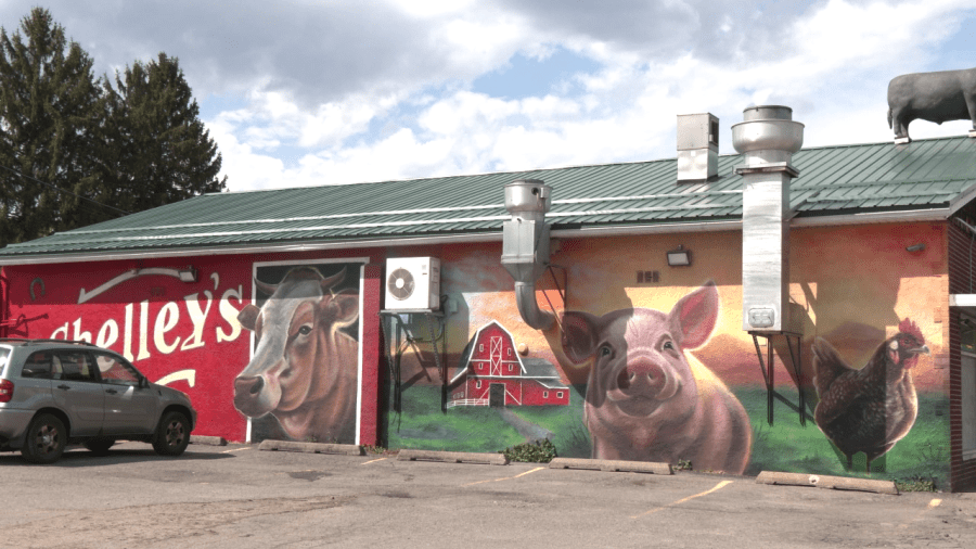 Shelley's Deli unveils farm-themed murals