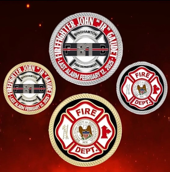 Honor JR Gaudet with challenge coin