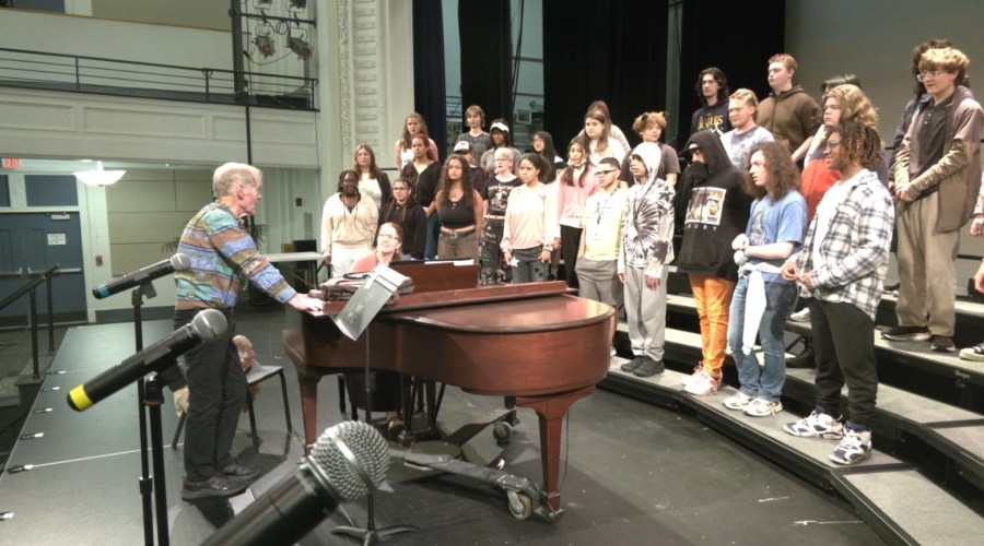 Renowned composer visits Binghamton High School chorus