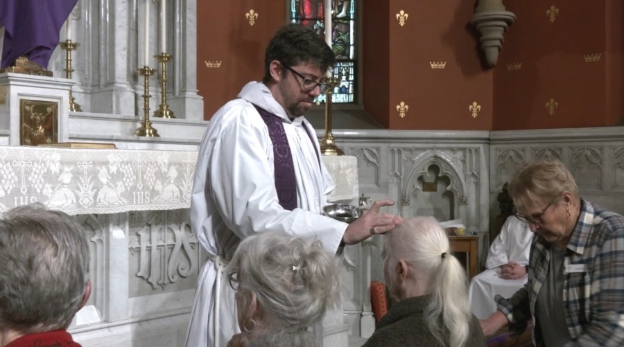 Ash Wednesday services held at Christ Episcopal Church