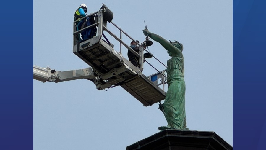 Binghamton's Lady Justice gets her scales back