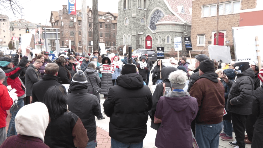 Binghamton community protests Trump's proposal to dismantle Department of Education