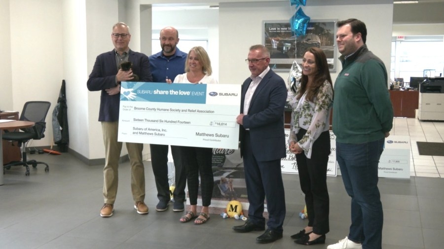 Matthews Subaru makes sizable donations to local non-profits