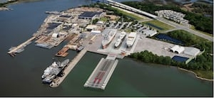 ‘Largest in the western hemisphere': BAE Systems commissions new ship lift near JAXPORT
