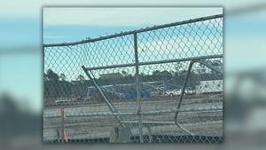 Structures at site of new Jacksonville Fairgrounds partially collapse during storm