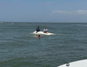 Boaters rescued from capsized vessel near St. Augustine Inlet
