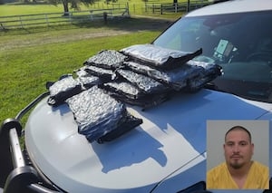 45 pounds of marijuana seized by Columbia County deputy checking on sleeping driver