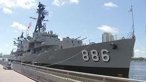 USS Orleck celebrates the grand opening of the Jacksonville Naval Museum