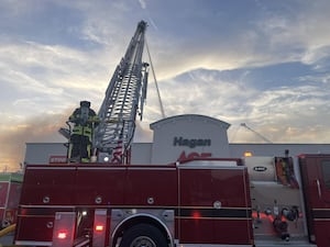 Firefighter released from the hospital following fire that destroyed an Ace Hardware