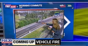 Vehicle fire shuts down I-295 north, one lane of I-295 south near Beach Blvd.