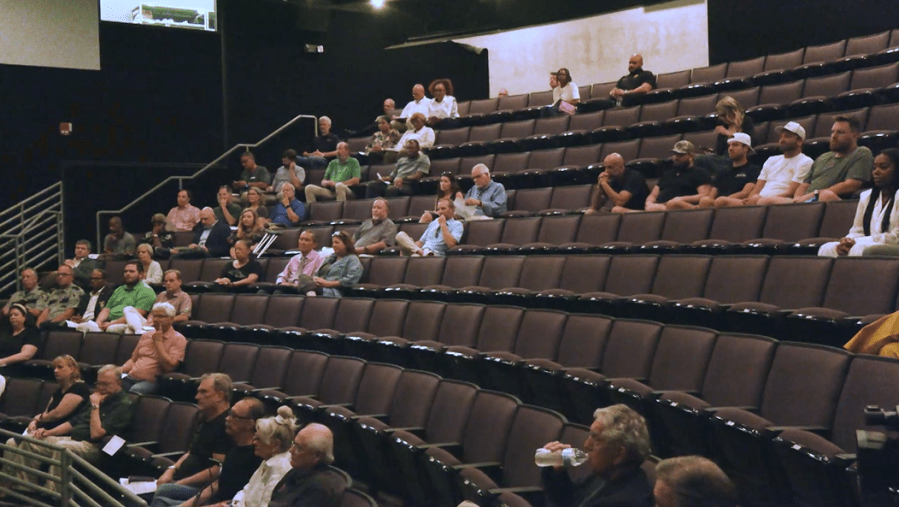 Richmond County Sheriff's Office meeting with downtown businesses owners