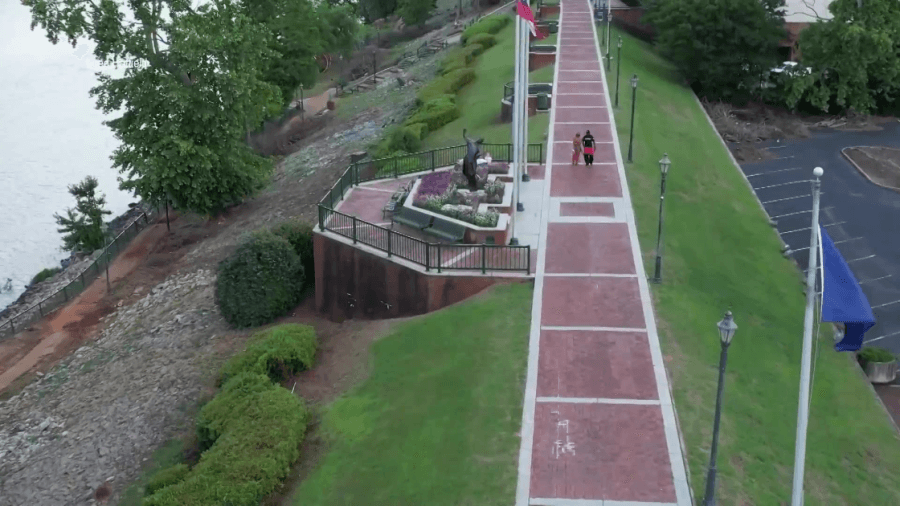 Augusta Riverwalk opens again, playground remains closed