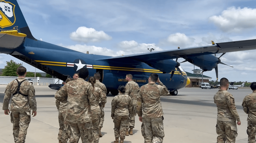 Blue Angels showcase F/A-18 jets at Augusta air show