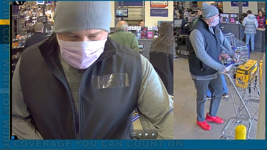 Man wanted for allegedly using stolen credit cards to buy Lowe's merchandise