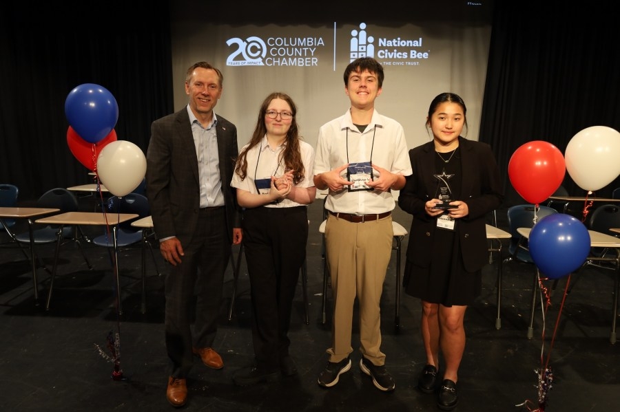 Three local students advance to state level of National Civics Bee Competition