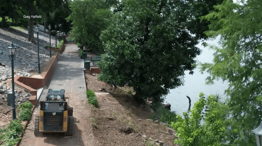 Augusta Riverwalk cleanup continues after storm damage