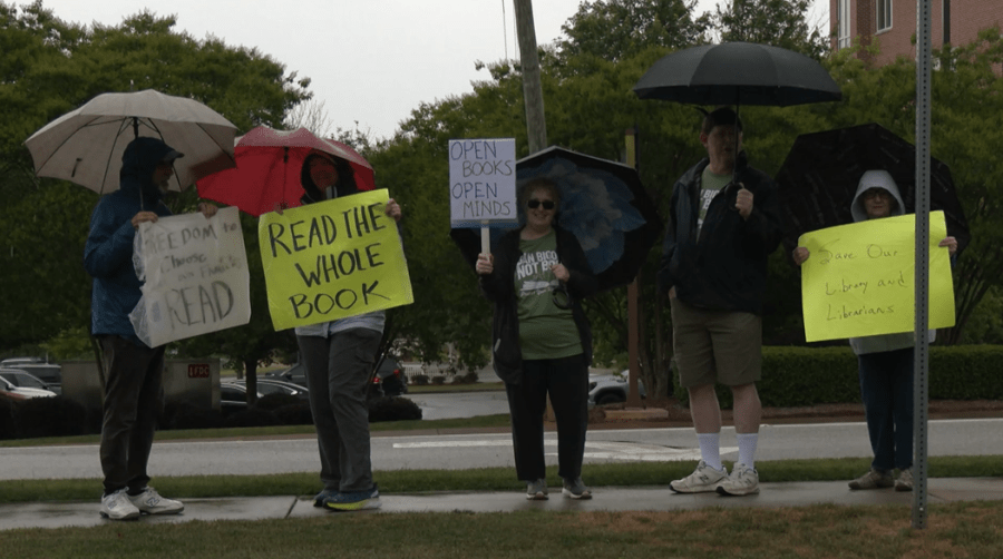 Columbia County residents protest possible library censorship guidelines