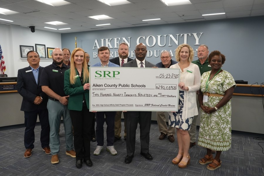 Over $290,000 given to Aiken County Schools from 2024 SRP Affinity Debit Card Program