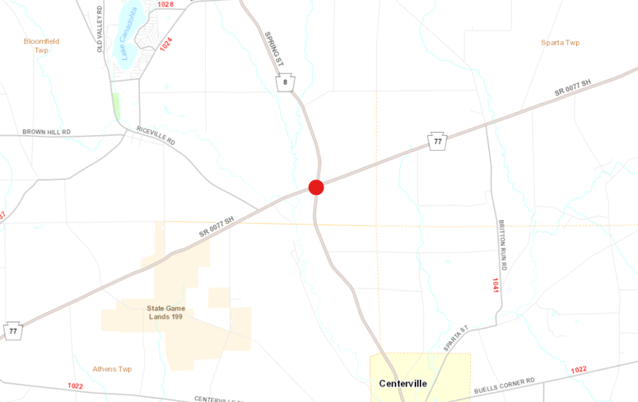 Route 77 intersection closing for construction on Monday for summer