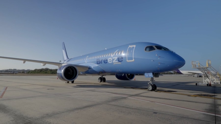 Breeze Airways flight to Tampa makes return three months earlier than 2024