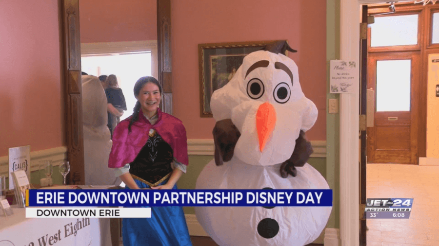 Families enjoy Disney Day in downtown Erie