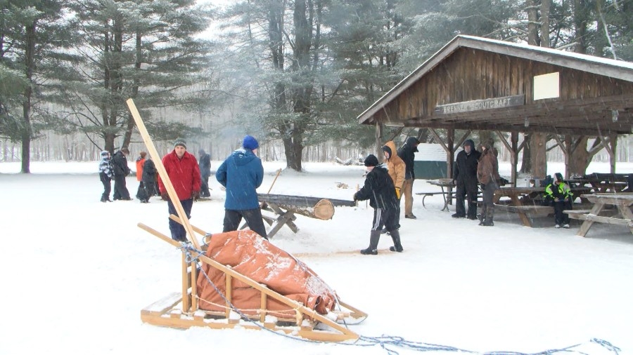 Weekend snow provides perfect environment for Klondike Scout Skills competition