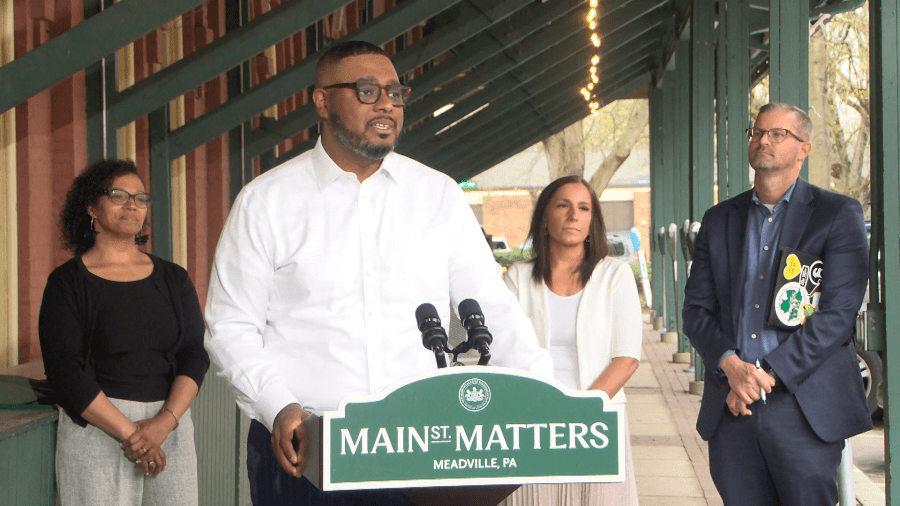 Lt. Governor Davis gets first-hand look at Meadville area state investments