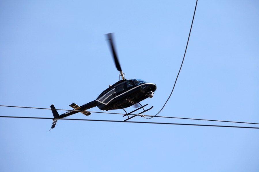 FirstEnergy helicopter crews inspecting thousands of miles of power lines