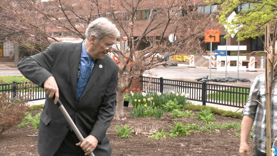 Erie celebrates Arbor Day with community tree planting event