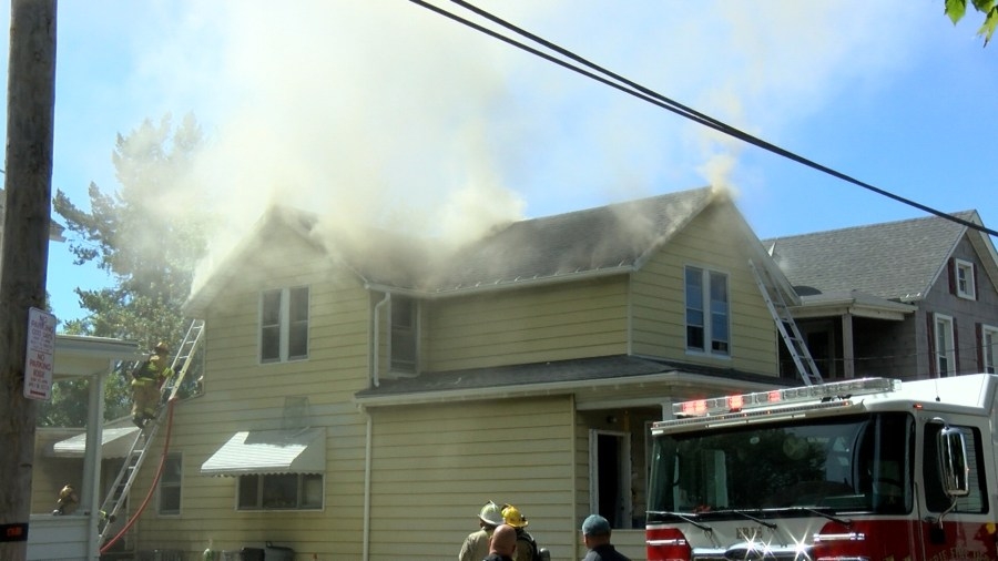 Fire damages home on Erie's west side Friday