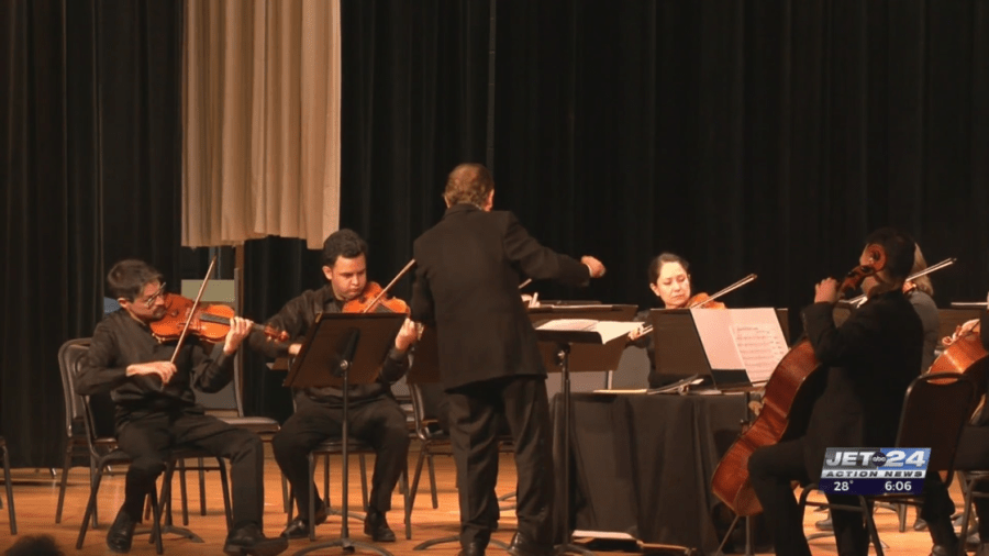 Young Artists Debut Orchestra perform Tis the Season for Strings after lengthy delay